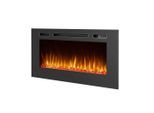 Möbelix , Schwarz , Metall , 114x28x62 cm , Fernbedienung, Flammeneffekt separat schaltbar, Überhitzungsschutz, Thermostat, Dimmer , Kamine, Elektrokamine