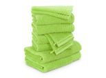 Moeve , Grün , Textil , Uni , Oeko-Tex® Standard 100 , saugfähig, Aufhängeschlaufe, angenehm weich, hochwertige Qualität , Heimtextilien, Badtextilien, Handtücher, Handtuchsets