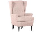 Mid.you , Rosa , Textil , Buche , massiv , 72x104x85 cm , Made in EU ,