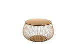 Livetastic , Roségold , Glas , rund , 72x42x72 cm , Wohnzimmer, Wohnzimmertische, Couchtische, Couchtische rund