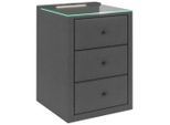 James Wood , Grau , 3 Schublade(n) Schubladen , 52x68x48.5 cm ,