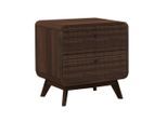 Mid.you , Walnussfarben , Holz, Metall, Holzwerkstoff , 2 Schublade(n) Schubladen , 51x53x39 cm , Stauraum, gastro- und objekttauglich, einfacher Aufbau ,