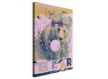 artgeist , Hellrosa, Sahara , Holz, Textil , Kiefer , rechteckig , 60x90x1.2 cm , Keilrahmen ,
