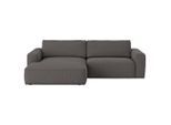 Mid.you , Dunkelgrau , Textil , L-Form , 283x175 cm ,