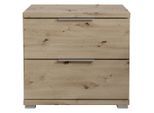Möbelix , Eiche Artisan , Holzwerkstoff , 2 Schublade(n) Schubladen , 46x43x42 cm , Schlafzimmer, Nachtkästchen