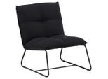 Livetastic , Schwarz , Metall, Textil , 62x78x83 cm ,