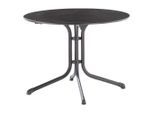 Sieger , Anthrazit, Grau , Metall , rund , 73 cm , gastro- und objekttauglich, wetterbeständig , Gartenmöbel, Gartentische, Gartentische