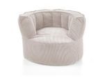 Mid.you , Beige , Textil , Füllung: Styroporkugeln , 95x65x95 cm , Made in EU, FSC MIX , Indoor ,