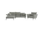 Livetastic , Grau , Textil , Füllung: Daunen, Silikon , 265x185 cm , Made in EU , planbar, Rücken echt, individuell planbar , Wohnzimmer, Sofas & Couches, Sofas, Weitere Sofas