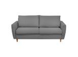 Livetastic , Dunkelgrau , Textil , Buche , Füllung: Schaumstoff , 195x90x102 cm , Made in EU , Rücken echt, Liegefunktion ,