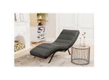 Livetastic , Schwarz , Leder , Echtleder , Semi-Anilinleder , 65x65-95x171 cm , Made in EU , Fußauswahl, Lederauswahl, Relaxfunktion, Rücken echt , Wohnzimmer, Sofas & Couches, Relaxliegen & Récamièren, Relaxliegen