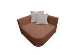 Livetastic , Rostfarben , Textil , Füllung: Silikon,Silikon , 110x75x115 cm , Made in EU , Rücken echt , Wohnzimmer, Sofas & Couches, Sofas, Weitere Sofas