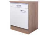 Möbelix , Weiß, Sonoma Eiche , Holzwerkstoff , 1 Fächer , 1 Schublade(n) Schubladen , einzeln stellbar , 60x85x57 cm , Made in Germany , individuell planbar , Küche, Küchenblöcke, Küchenschränke, Küchenunterschränke