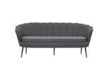 Livetastic , Schwarz, Dunkelgrau , Metall, Textil , 180x78.5x78 cm ,