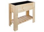Homezone , Naturfarben , Holz , Kiefer , 40x80x86.8 cm , Freizeit im Garten, Gartenpflege, Hochbeete, Hochbeete