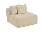Livetastic , Beige , Textil , 100x70x122 cm , Made in EU , erweiterbar, Rücken echt, individuell planbar , Wohnzimmer, Sofas & Couches, Sofas, Weitere Sofas, Modulare Sofas