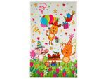 Möbelix , Mehrfarbig , Textil , Geburtstag , rechteckig , 100x160 cm , Oeko-Tex® Standard 100 , für Fußbodenheizung geeignet, rutschfest , Teppiche & Böden, Teppiche, Kinderteppiche