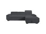 Livetastic , Anthrazit , Textil , Ottomane rechts, L-Form , 268x189 cm , Made in EU , haustierfreundlicher Bezug, Liegefunktion ,