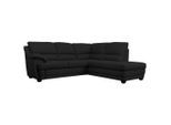 Livetastic , Schwarz , Textil , L-Form , 245x225 cm , Made in EU , Wohnzimmer, Sofas & Couches, Wohnlandschaften, Ecksofas