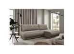 Mid.you , Beige , Textil , Füllung: Schaumstoff , L-Form , 277x179 cm , Made in EU , Bettkasten erhältlich, Bettfunktion erhältlich , Wohnzimmer, Sofas & Couches, Wohnlandschaften, Ecksofas