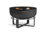 Möbelix , Schwarz , Metall , rund , 50 cm , Tragegriffe , Freizeit im Garten, Gartenaccessoires, Feuerschalen