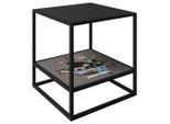 Minecraft , Schwarz , Metall, Holzwerkstoff , Gaming , quadratisch , 45x48x45 cm , Kleinmöbel, Beistelltische