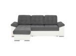 Mid.you , Creme, Dunkelgrau , Textil , 232x148 cm , Wohnzimmer, Sofas & Couches, Schlafsofas, Schlafsofas