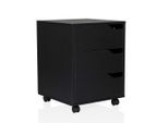Mid.you , Schwarz , Holzwerkstoff , 3 Schublade(n) Schubladen , 40x52.5x40 cm , Büromöbel, Rollcontainer