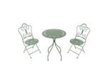 Ambia Garden , Pastellgrün , Metall , 74.5 cm , Grüner Punkt, Europäischer Sicherheitsstandard , Stuhl klappbar, geeignet für Balkon , Gartenmöbel, Gartenmöbel-Sets, Gartengarnituren