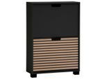 Mid.you , Schwarz, Eichefarben , Holzwerkstoff , 59.8x85.2x19.55 cm , stehend ,