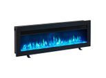 Möbelix , Schwarz , Metall , 102x33x12 cm , Fernbedienung, Flammeneffekt separat schaltbar, Thermostat , Kamine, Elektrokamine