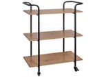 Möbelix , Naturfarben, Schwarz , Metall, Holzwerkstoff , 63x82x33 cm , einfacher Aufbau ,
