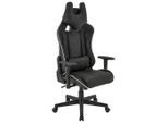 Möbelix , Schwarz, Weiß , Metall, Kunststoff, Textil , Füllung: Schaumstoff , 71x135-143x52 cm , Sitzfläche 360° drehbar , Büromöbel, Bürostühle, Gaming Stühle