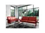Livetastic , Rot , Leder , Echtleder , Rindleder , 164x90x88 cm , Made in EU , Lederauswahl, Rücken echt ,