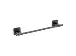 Wenko , Schwarz , Metall , 40.5x7.5x5.5 cm , Montage ohne Bohren , Badezimmer, Badezimmeraccessoires, Handtuchhalter