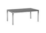 Gardenson , Grau, Silberfarben , Glas , rechteckig , 90x75x150 cm , Gartenmöbel, Gartentische, Gartentische