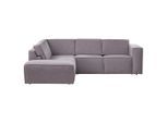 Trendmanufaktur , Grau , Textil , Ottomane links, L-Form , 275x220 cm , Made in EU , Typenauswahl, seitenverkehrt erhältlich, Hocker erhältlich, Rücken echt , Wohnzimmer, Sofas & Couches, Wohnlandschaften, Ecksofas