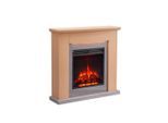 Möbelix , Hellbraun , Metall, Holzwerkstoff , 89x88x25 cm , Fernbedienung, Flammeneffekt separat schaltbar, Überhitzungsschutz, Thermostat, Dimmer , Kamine, Elektrokamine