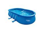 Möbelix , Blau , Kunststoff , 107x549x305 cm , Pools & Wasserspaß, Pools, Aufstellpools, Aufblasbare Pools
