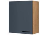 Nobilia , Blau, Eichefarben , Holzwerkstoff , 2 Fächer , nur wie online abgebildet bestellbar , 60x72x35 cm , Blauer Engel, Pefc, Goldenes M, Made in Germany, DGM-Klimapakt , hängend , Küche, Küchenblöcke, Küchenschränke, Küchenoberschränke
