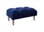 Playboy , Blau , Textil , Walnuss , massiv , Vintage , 88x43.5x57 cm ,