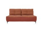 Mid.you , Rostfarben , Textil , Füllung: Faserbällchen, Schaumstoffflocken , 197x94x96 cm , Oeko-Tex® Standard 100, Made in EU , Schlafen auf Sitzhöhe, Rücken echt ,