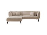 Mid.you , Beige , Holz, Textil , Buche, Fichte, Kiefer,Buche , Uni , Füllung: Schaumstoff,Schaumstoff , Ottomane links, L-Form , 264x160 cm , Stoffauswahl, seitenverkehrt erhältlich, Rücken echt, Armteil links, Armteil rechts , Wohnzimmer, Sofas & Couches, Wohnlandschaften, Ecksofas