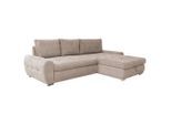 Livetastic , Beige , Textil , Füllung: Schaumstoff , 277x175 cm , Made in EU , Schlafen auf Sitzhöhe, Armlehnen seitenverkehrt montierbar , Wohnzimmer, Sofas & Couches, Schlafsofas, Schlafsofas