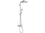 Hansgrohe , Chromfarben , Kunststoff , 24x138.3x47 cm , Badezimmer, Duschen, Brausegarnituren