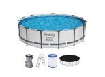 Bestway , Weiß , Kunststoff , 107 cm , Pools & Wasserspaß, Pools, Aufstellpools