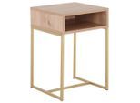 Luca Bessoni , Goldfarben, Eiche Artisan , Metall, Holzwerkstoff , 40x59x39 cm , Made in EU , Typenauswahl ,