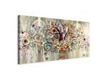 artgeist , Mehrfarbig, Beige , Holz, Textil , Kiefer , rechteckig , 120x60x1.2 cm , Keilrahmen , Dekoration, Bilder & Rahmen, Bilder, Abstrakte Bilder