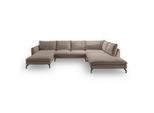 Mid.you , Beigebraun , Textil , Füllung: Kaltschaum , U-Form , 361x168 cm , FSC Mix, Made in EU ,