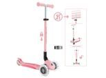 Möbelix , Kunststoff , 28x82.5x57.5 cm , Hinterrad-Reibungsbremse, Schnellklappmechanismus, ABEC-5-Kugellager, höhenverstellbarer Lenker, Antirutsch-Trittbrett mit Bremse, Räder mit LED-Licht, faltbarer Lenker , Freizeit, Skaten, Scooter